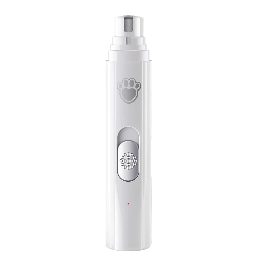 2-in-1 Electric Pet Nail Grinder & Polisher with LED Light – 2-Speed 500mAh Trimmer for Dogs & Cats