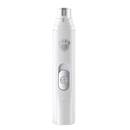 2-in-1 Electric Pet Nail Grinder & Polisher with LED Light – 2-Speed 500mAh Trimmer for Dogs & Cats