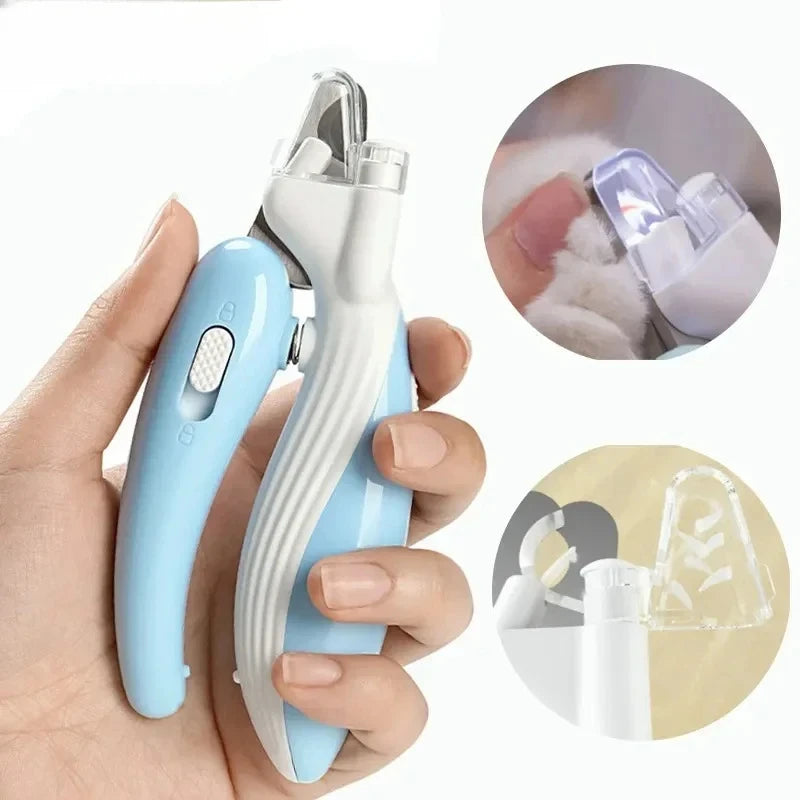Professional Pet Nail Clippers with LED Light – Safe, Precise Trimmer for Dogs, Cats & Small Animals