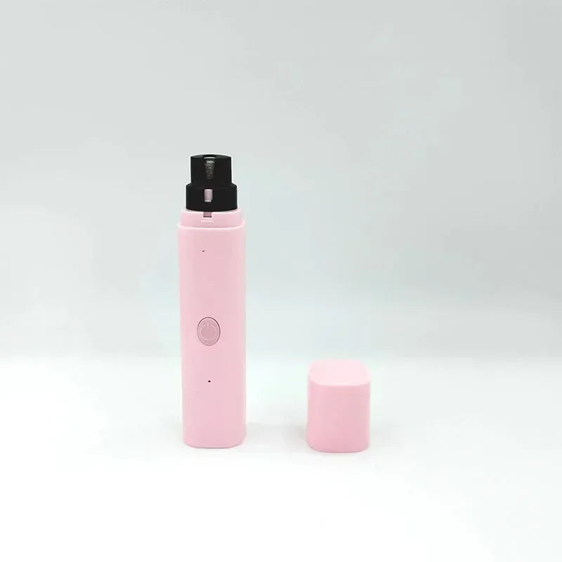 Electric Pet Nail Grinder with LED Light – USB Rechargeable Quiet Trimmer for Dogs & Cats