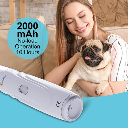 Electric Pet Nail Grinder – USB-C Rechargeable, 2-Speed Quiet Motor with 3 Grinding Ports for Dogs & Cats