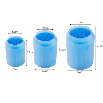 Portable Pet Paw Plunger Cleaning Cup – Soft Silicone Bristle Foot Washer for Dogs & Cats in 3 Sizes