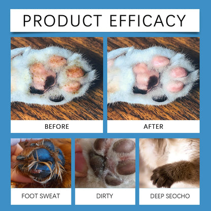 YEGBONG Pet Paw Cleaning Foam – Deep Cleansing Moisturizing Foot Care Foam with Silicone Brush for Dogs & Cats