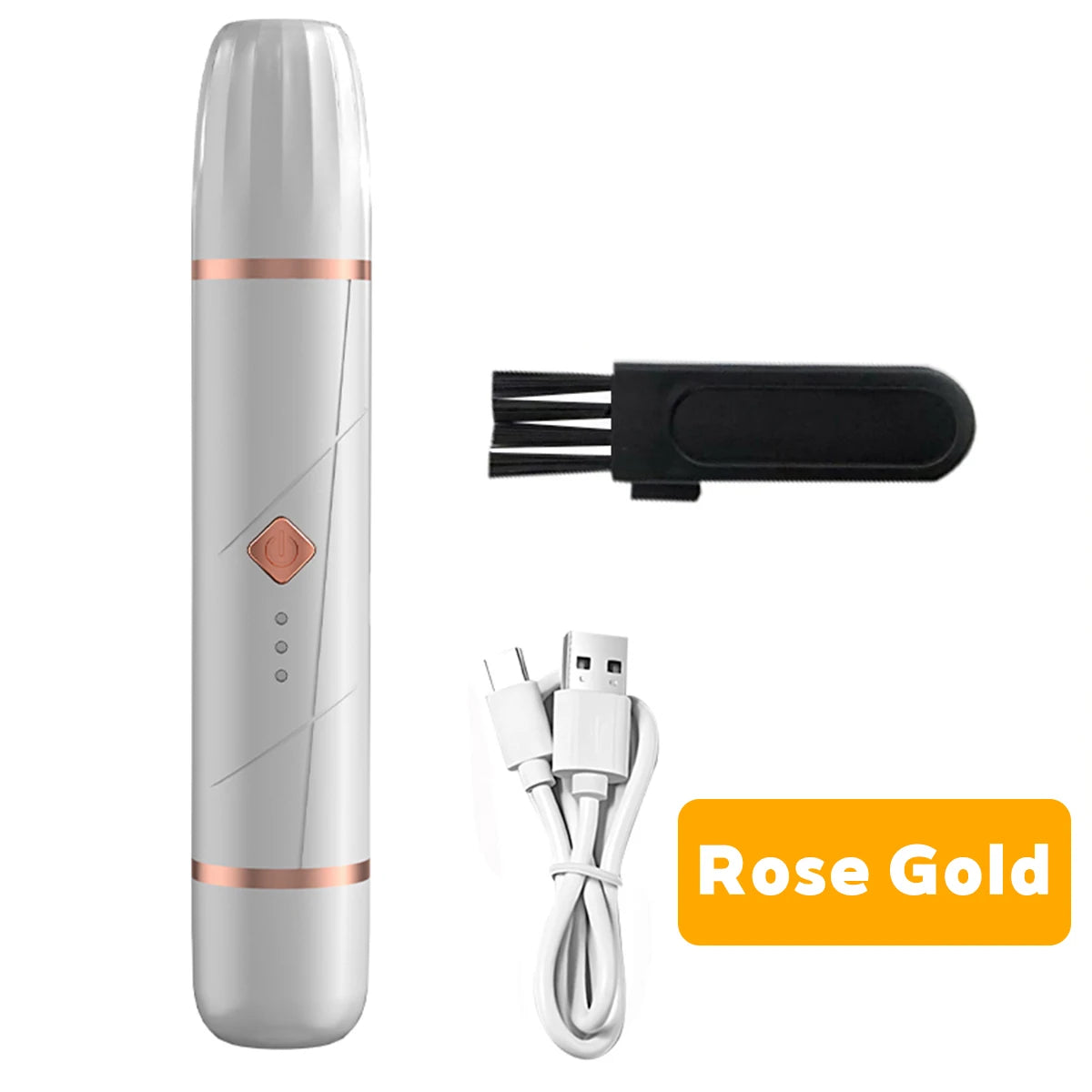 2-in-1 Electric Pet Nail Grinder & Hair Trimmer – USB-C Rechargeable with LED Light for Dogs & Cats