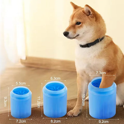 Silicone Pet Paw Washer Cup – Soft Bristle Detachable Foot Cleaner for Small, Medium & Large Dogs and Cats (3 Sizes)
