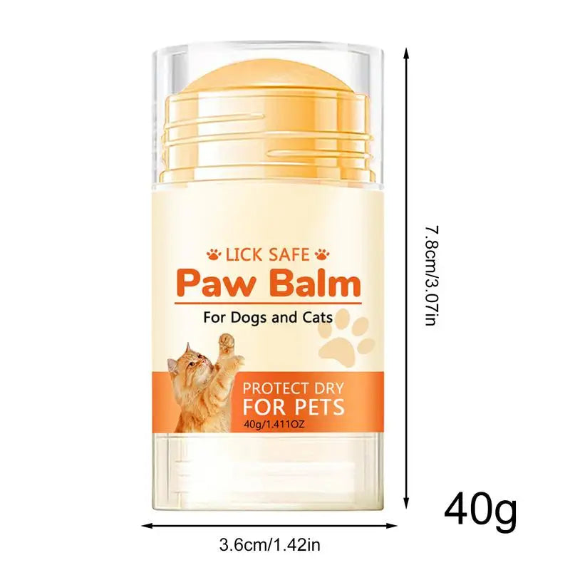 Dog & Cat Nose and Paw Balm – Natural Moisturizing Repair Cream for Dry, Cracked Paws, Nose & Elbows (40g)