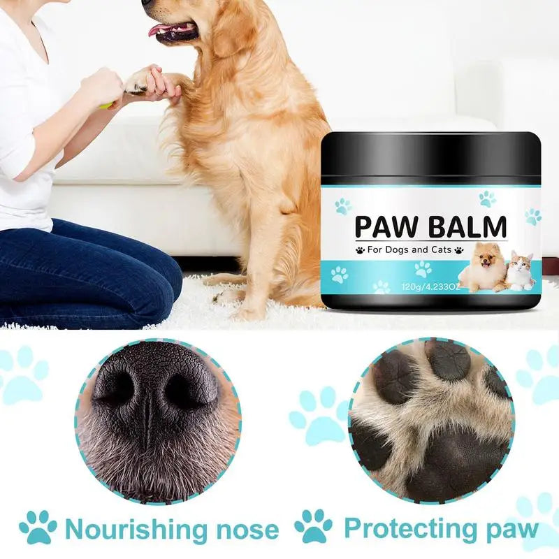 Paw Rescue Balm 120g – Lick-Safe Moisturizing Paw Butter for Dogs & Cats, Protection from Hot Pavement, Dryness & Cracking