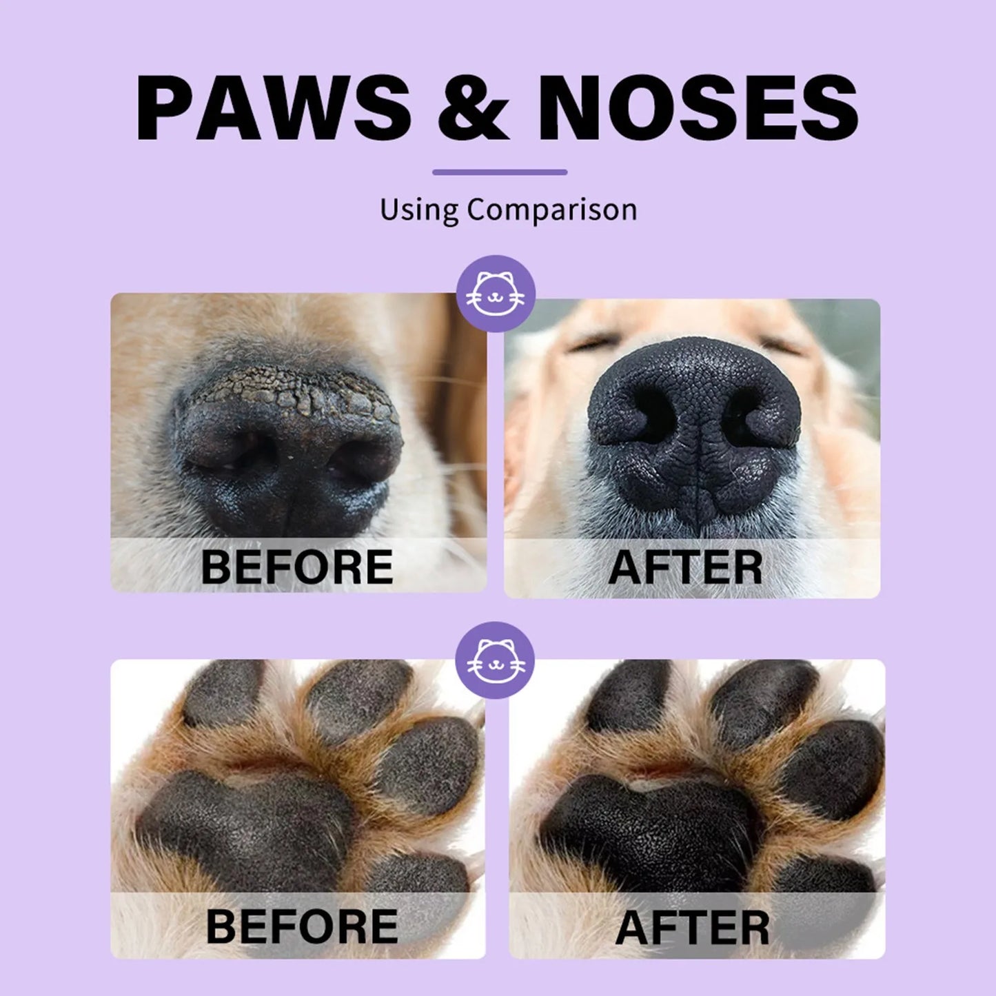 Natural Pet Paw & Nose Balm – Food-Grade Lick-Safe Moisturizing Wax for Dogs, Cats & More (15g)