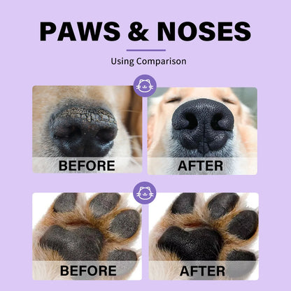 Natural Pet Paw & Nose Balm – Food-Grade Lick-Safe Moisturizing Wax for Dogs, Cats & More (15g)