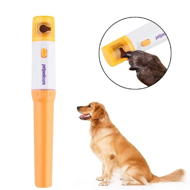 Electric Pet Nail Grinder & Polisher – Automatic Claw Trimmer with 3 Replacement Filing Wheels for Dogs & Cats