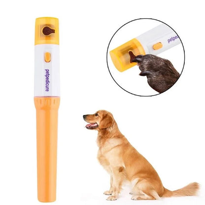 Electric Pet Nail Grinder & Polisher – Automatic Claw Trimmer with 3 Replacement Filing Wheels for Dogs & Cats