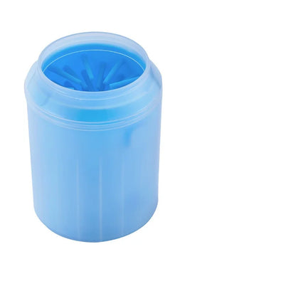 Portable Pet Paw Cleaner with Soft Silicone Brush & Drying Towel Bucket – Chemical-Free Foot Washer for Dogs & Cats