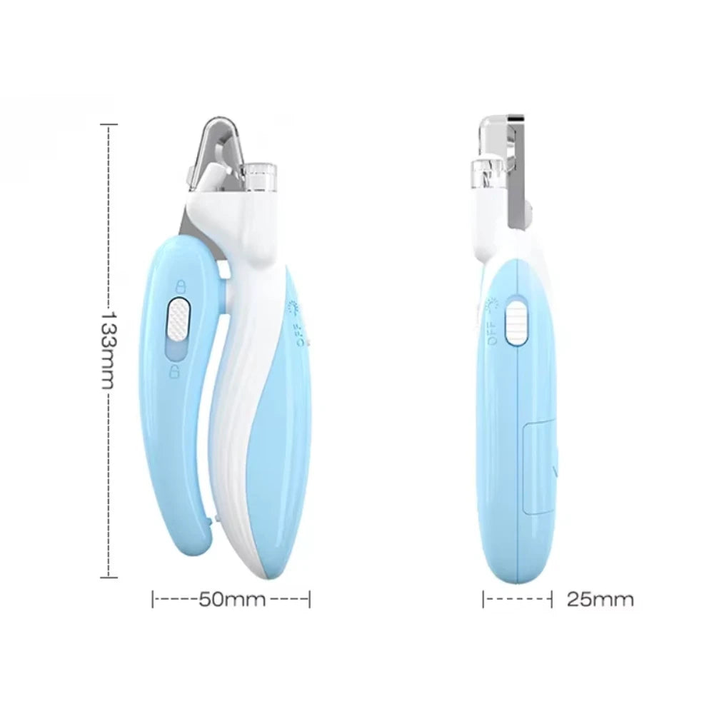 Professional Pet Nail Clippers with LED Light – Stainless Steel Safety Trimmer for Dogs, Cats & Small Animals