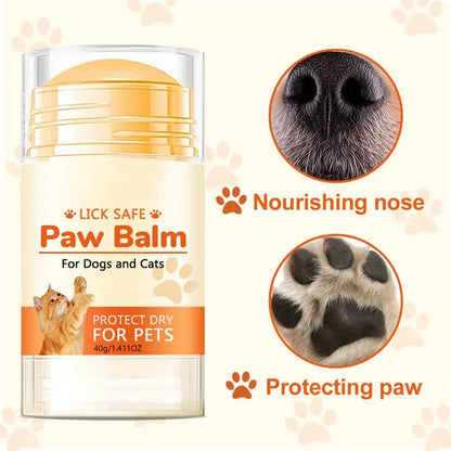 Dog & Cat Nose and Paw Balm – Natural Moisturizing Repair Cream for Dry, Cracked Paws, Nose & Elbows (40g)