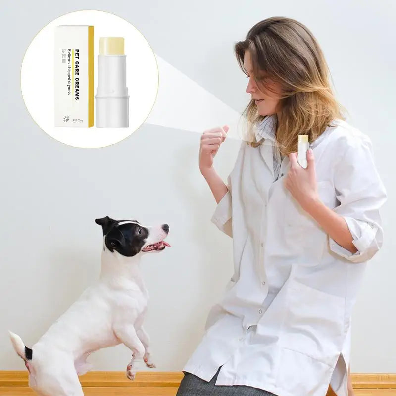 Dog & Cat Nose and Paw Balm – Camellia Oil & Sea Buckthorn Moisturizing Repair Stick for Dry, Cracked Skin (6g)