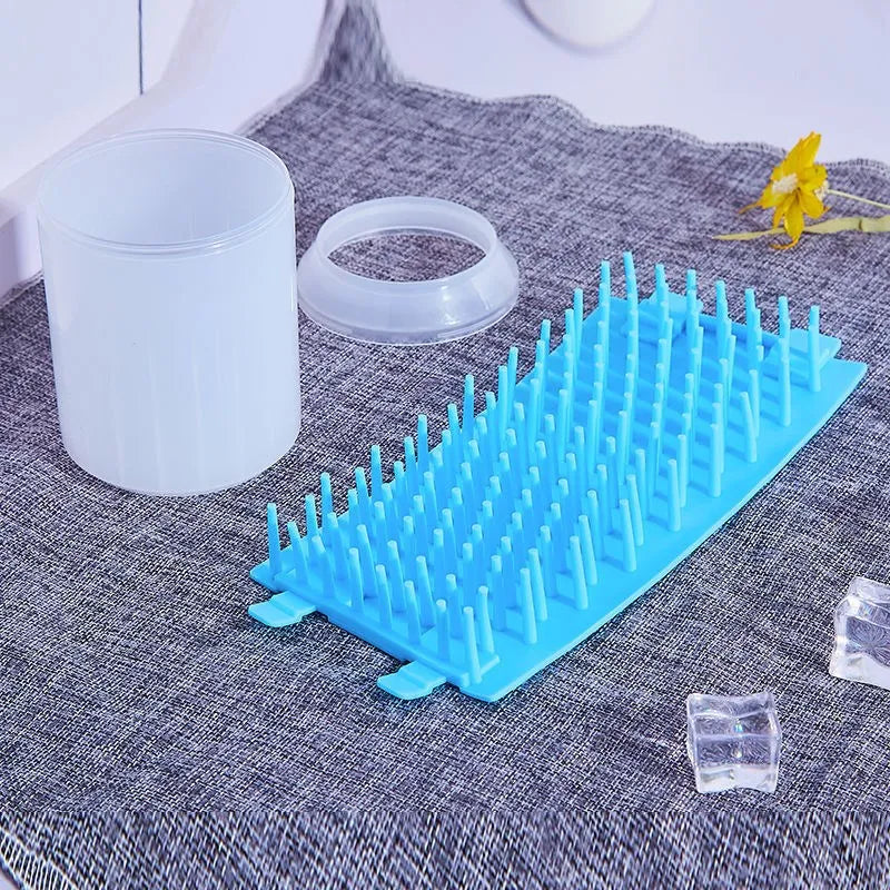 Portable Pet Paw Plunger Cleaning Cup – Soft Silicone Bristle Foot Washer for Dogs & Cats in 3 Sizes