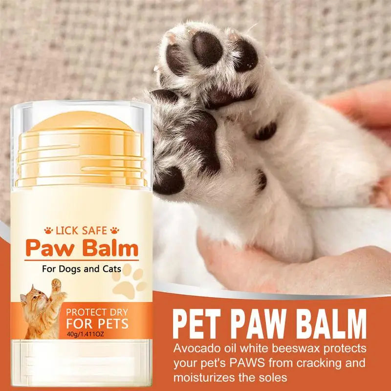 Dog & Cat Nose and Paw Balm – Natural Moisturizing Repair Cream for Dry, Cracked Paws, Nose & Elbows (40g)