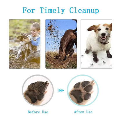 Silicone Pet Paw Washer Cup – Soft Bristle Detachable Foot Cleaner for Small, Medium & Large Dogs and Cats (3 Sizes)