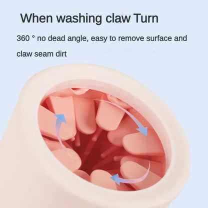 Portable Silicone Pet Paw Washer Cup – Detachable Foot Cleaning Tool for Small & Medium Dogs and Cats (2 Sizes)