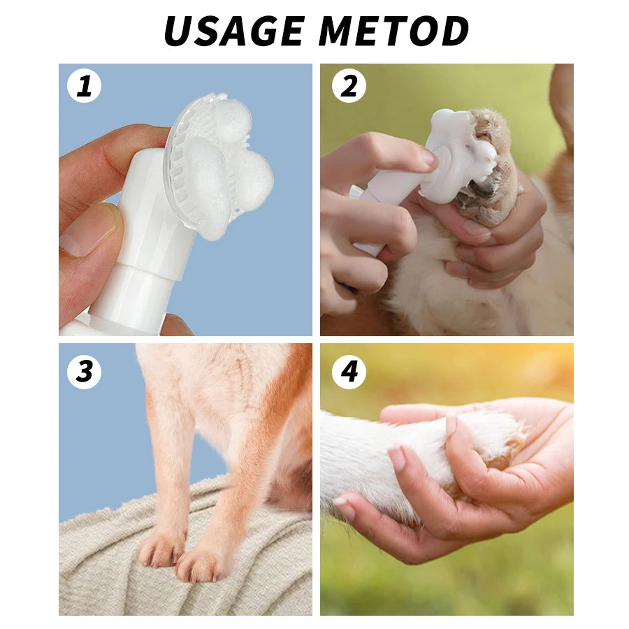 Rinse-Free Pet Paw Cleaning Foam – Quick No-Wash Foot Cleanser for Dogs & Cats (150ml)